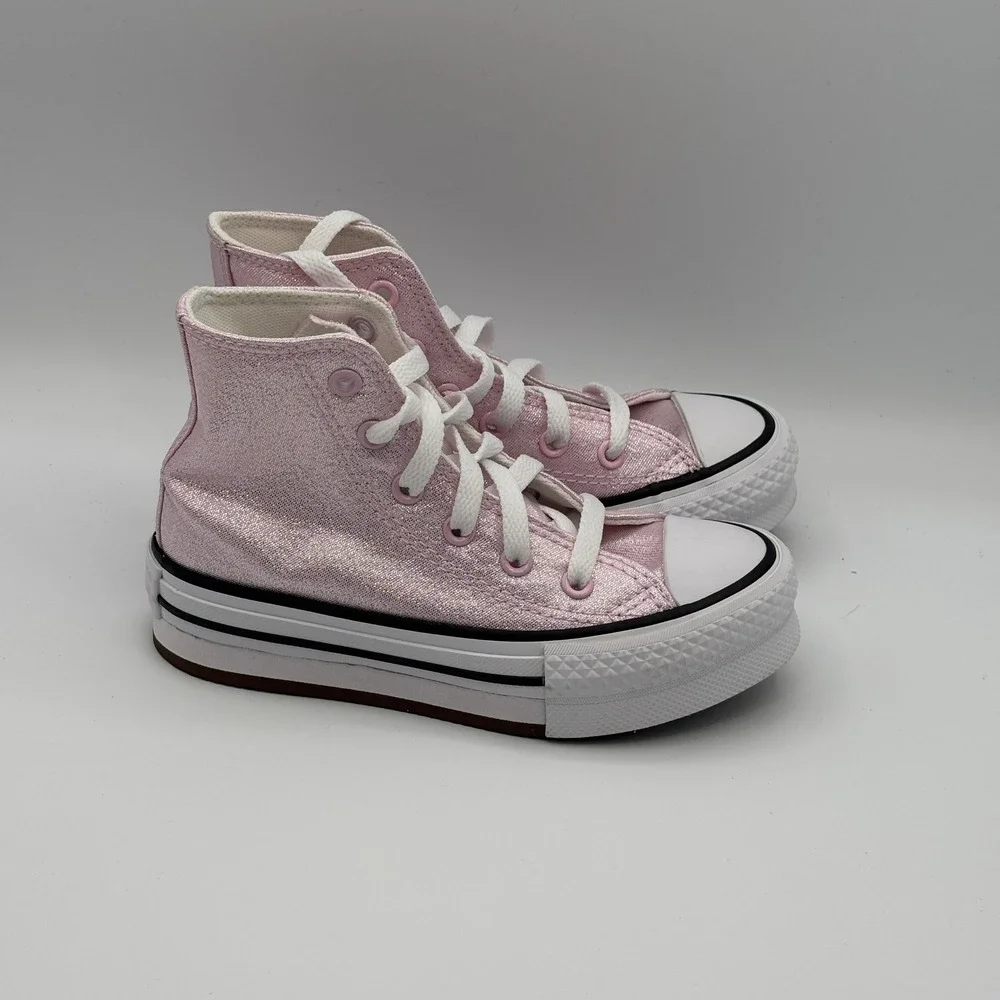 Converse CTAS EVA Lift Hi Shoes Youth Size 11 Pink White Black A17128F
